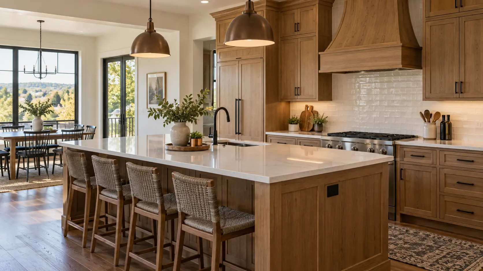 Bright remodeled kitchen used as illustrative service imagery