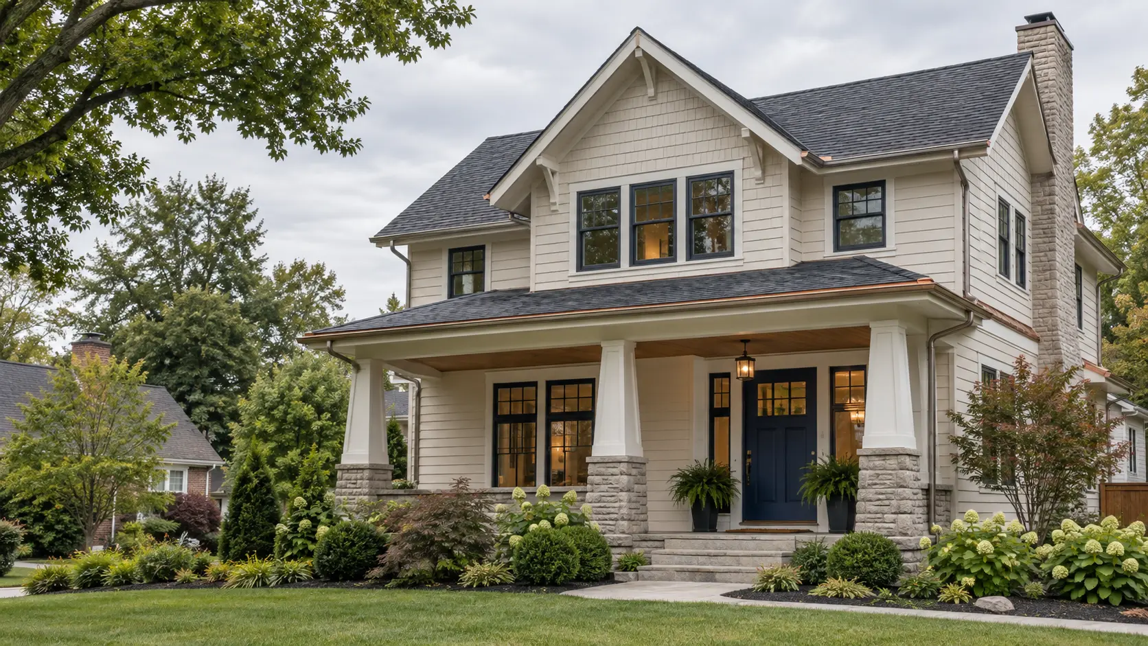 Residential roofing work used as illustrative service imagery
